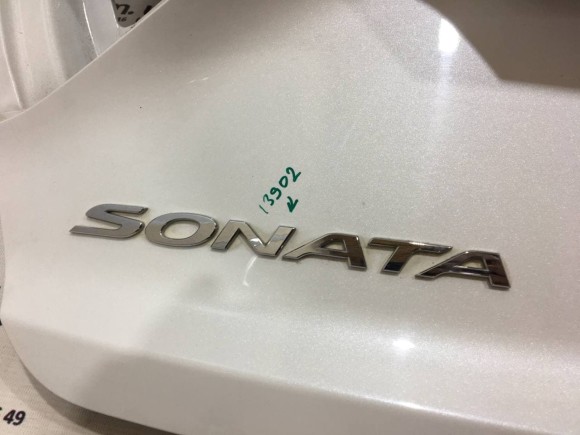 Эмблема надпись Sonata крышки багажника Hyundai Sonata 15-17 86310C1000