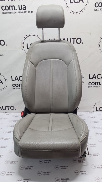 Водительское сидение Hyundai Sonata 15-17 без airbag, электро, кожа серый, голое без управления 88100C2020SMH