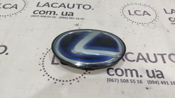 Эмблема решетки радиатора grill Lexus ES300h 13-18 голубая 9097502126