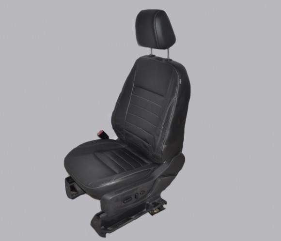 Водительское сидение Ford C-max MK2 13-18 без airbag, электро, кожа черн CJ5Z7862901CD