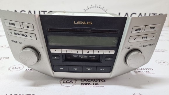 Радио и проигрыватель дисков MP3 6 дисков Lexus RX300 RX330 RX350 RX400h 04-09 царапины 861200E050