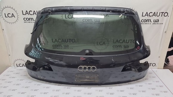 Дверь багажника голая со стеклом Audi Q7 4L 10-15 черный LC9X, тычка 4L0827023B